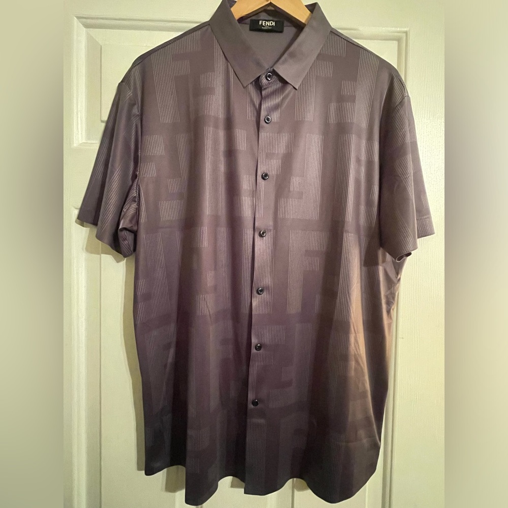 Fendi Gray Men’s button down shirt - M